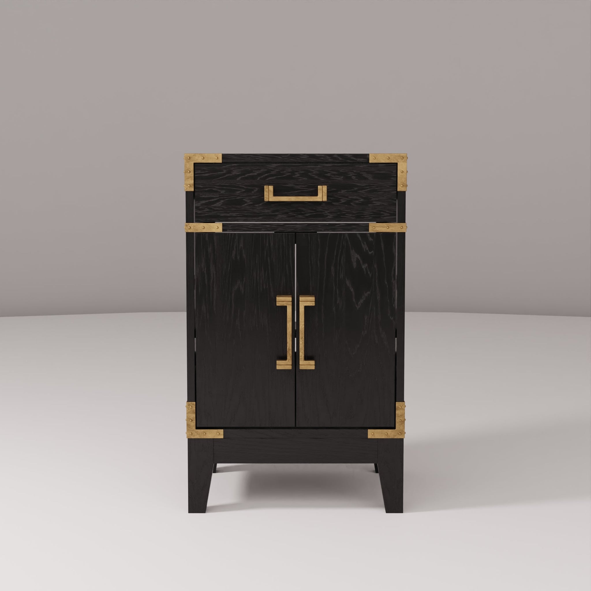 Laurel 20 in W x 18 in D Black Oak Single Bath Vanity