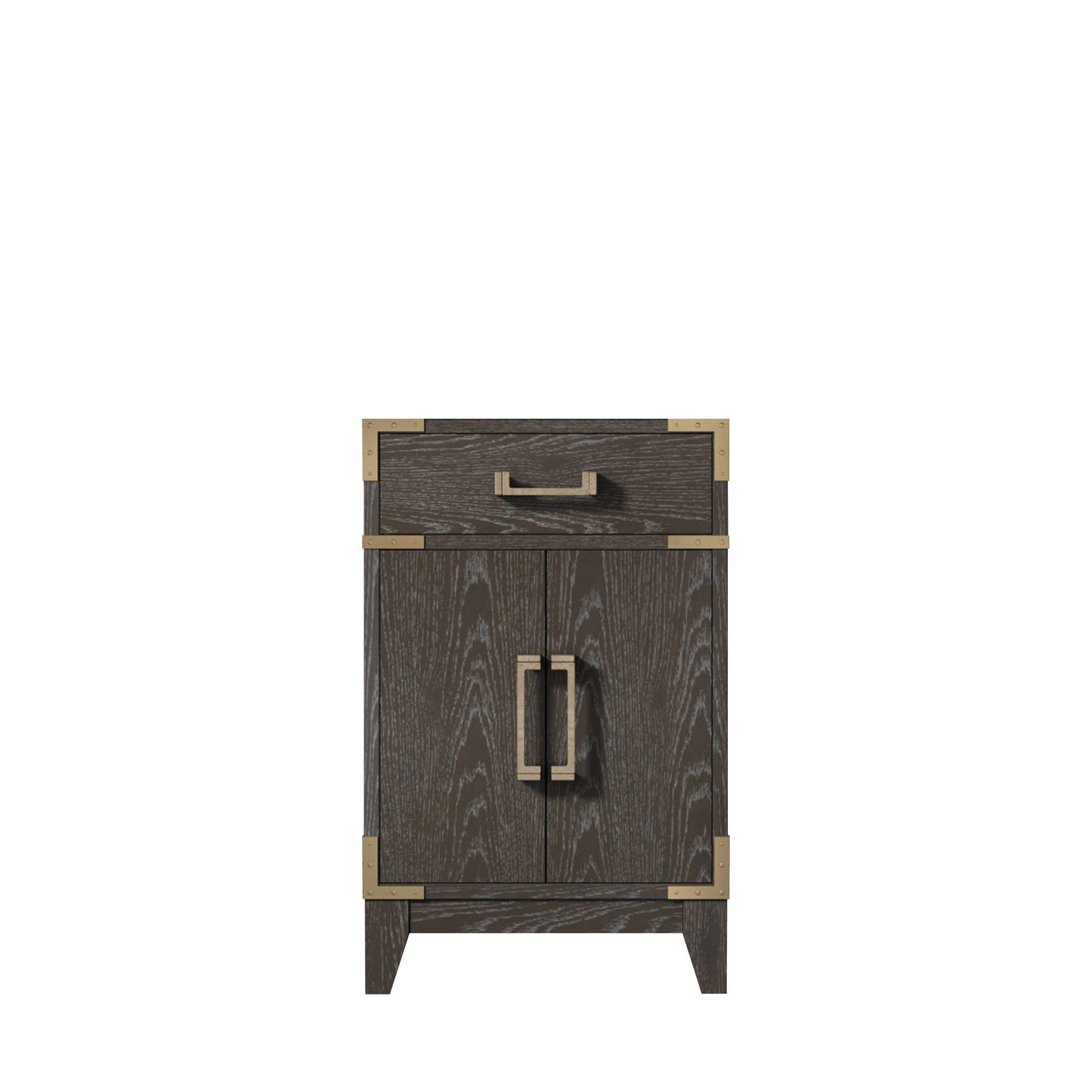 Laurel 20 in W x 18 in D Brown Oak Single Bath Vanity