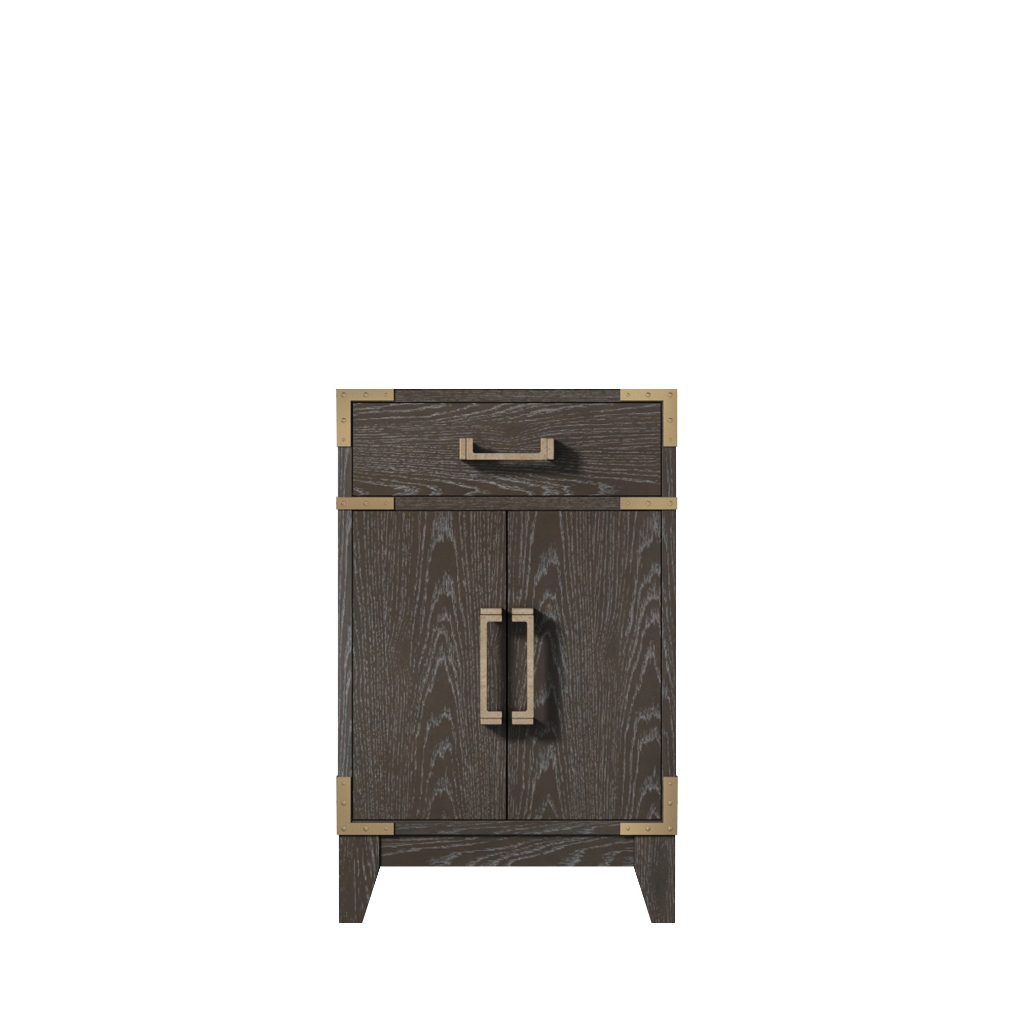 Laurel 20 in W x 18 in D Brown Oak Single Bath Vanity