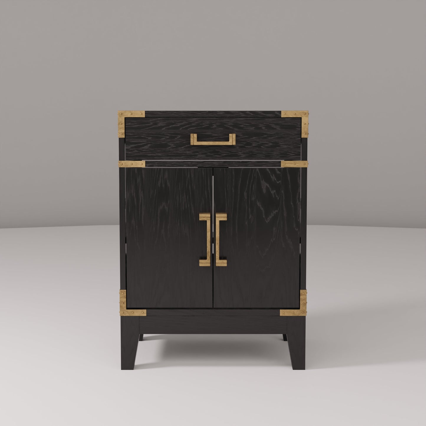 Laurel 24 in W x 18 in D Black Oak Single Bath Vanity