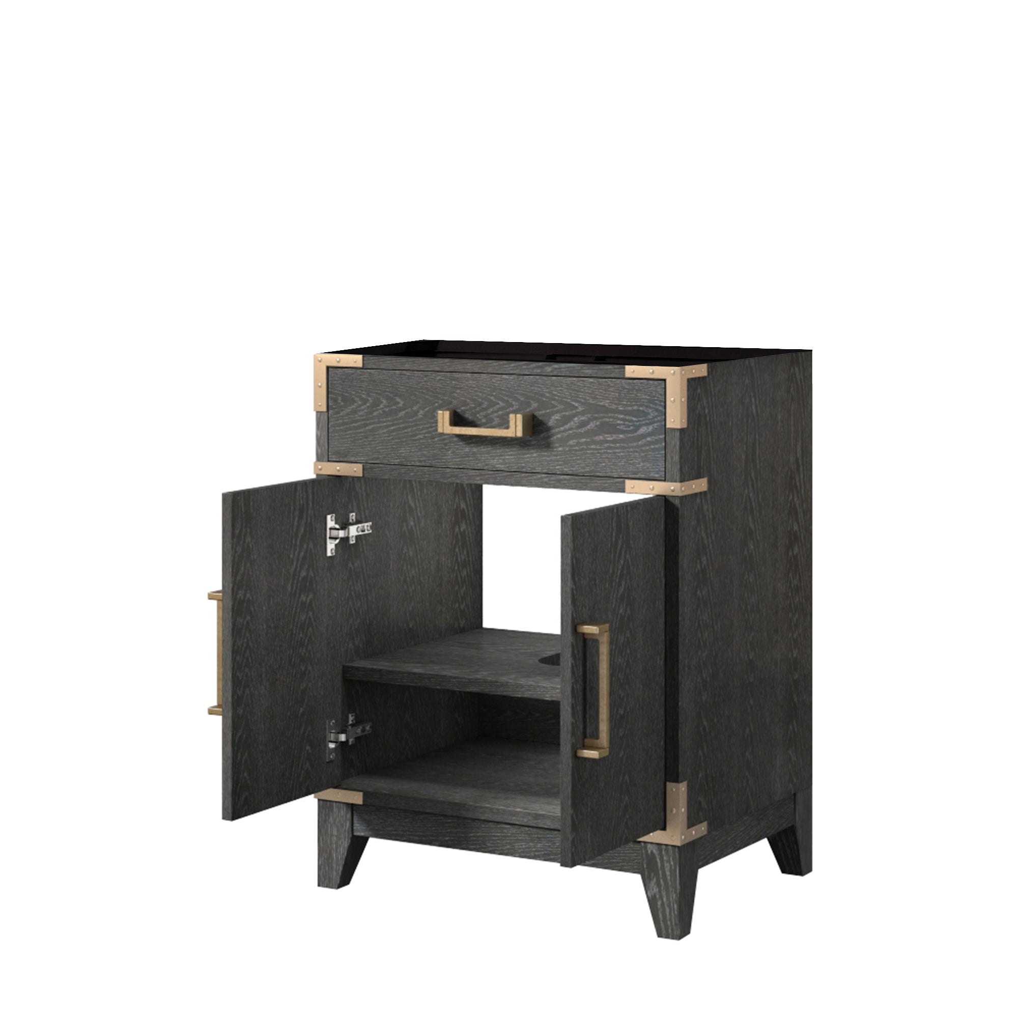 Laurel 24 in W x 18 in D Black Oak Single Bath Vanity