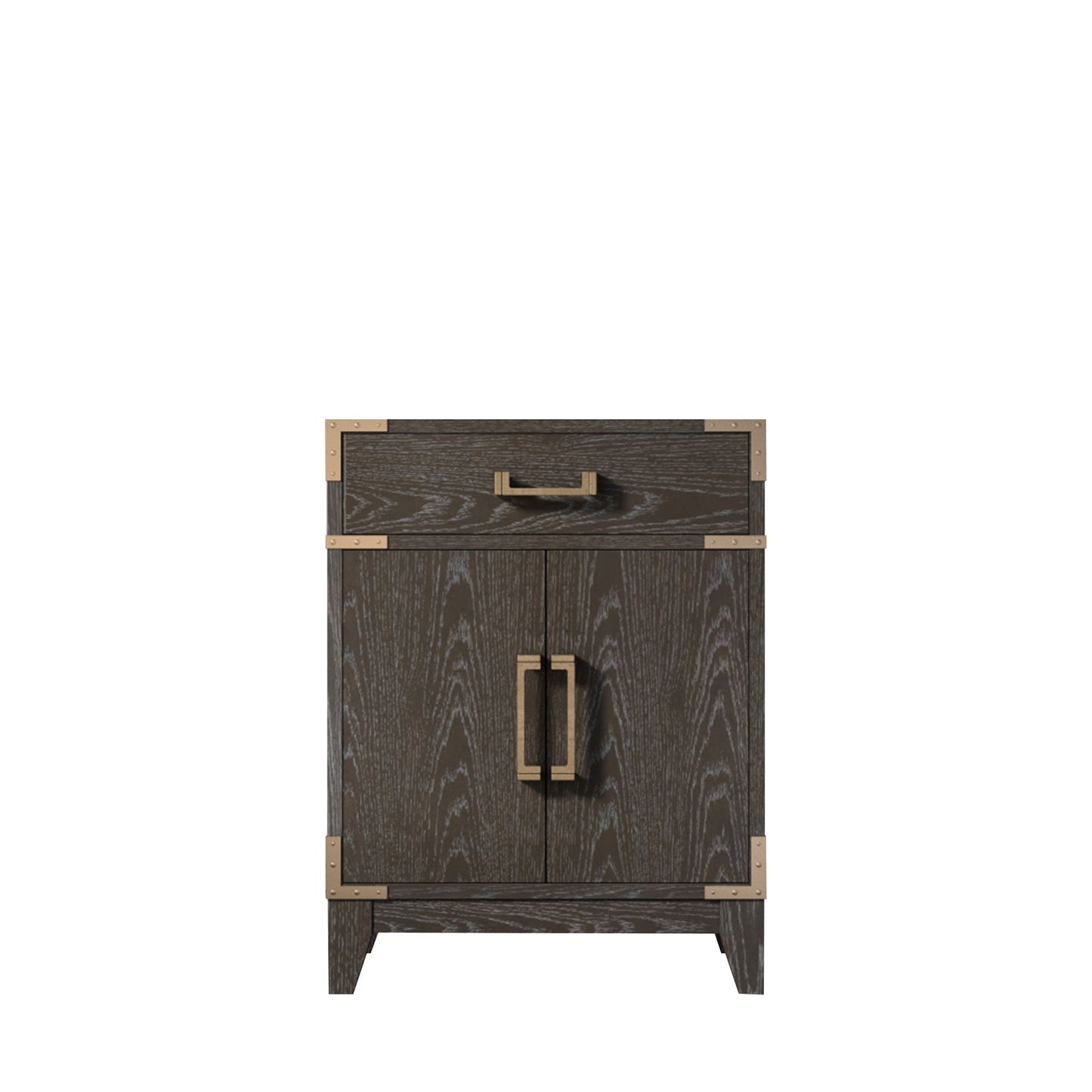 Laurel 24 in W x 18 in D Brown Oak Single Bath Vanity