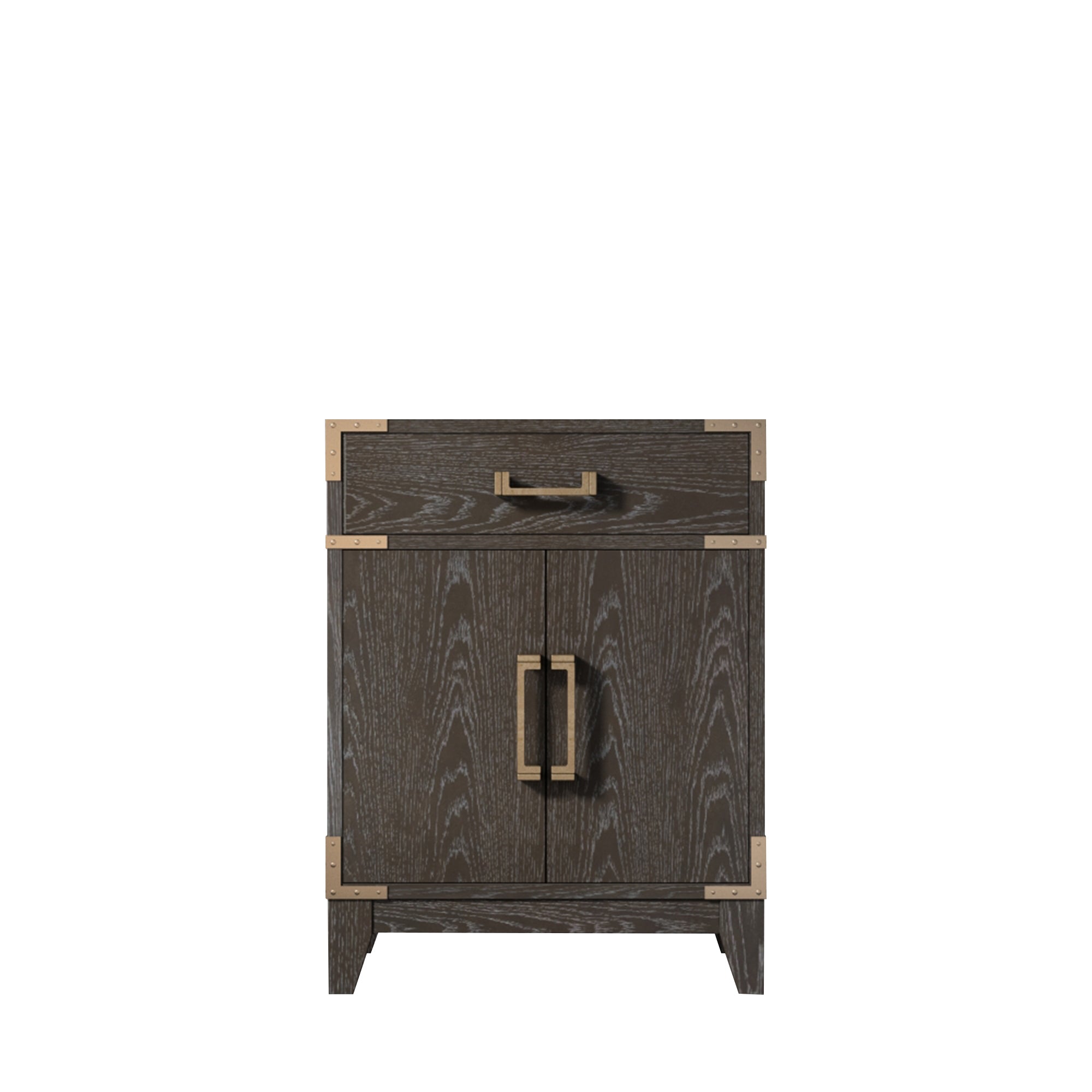Laurel 24 in W x 18 in D Brown Oak Single Bath Vanity