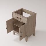 Laurel 24 in W x 18 in D Grey Oak Single Bath Vanity