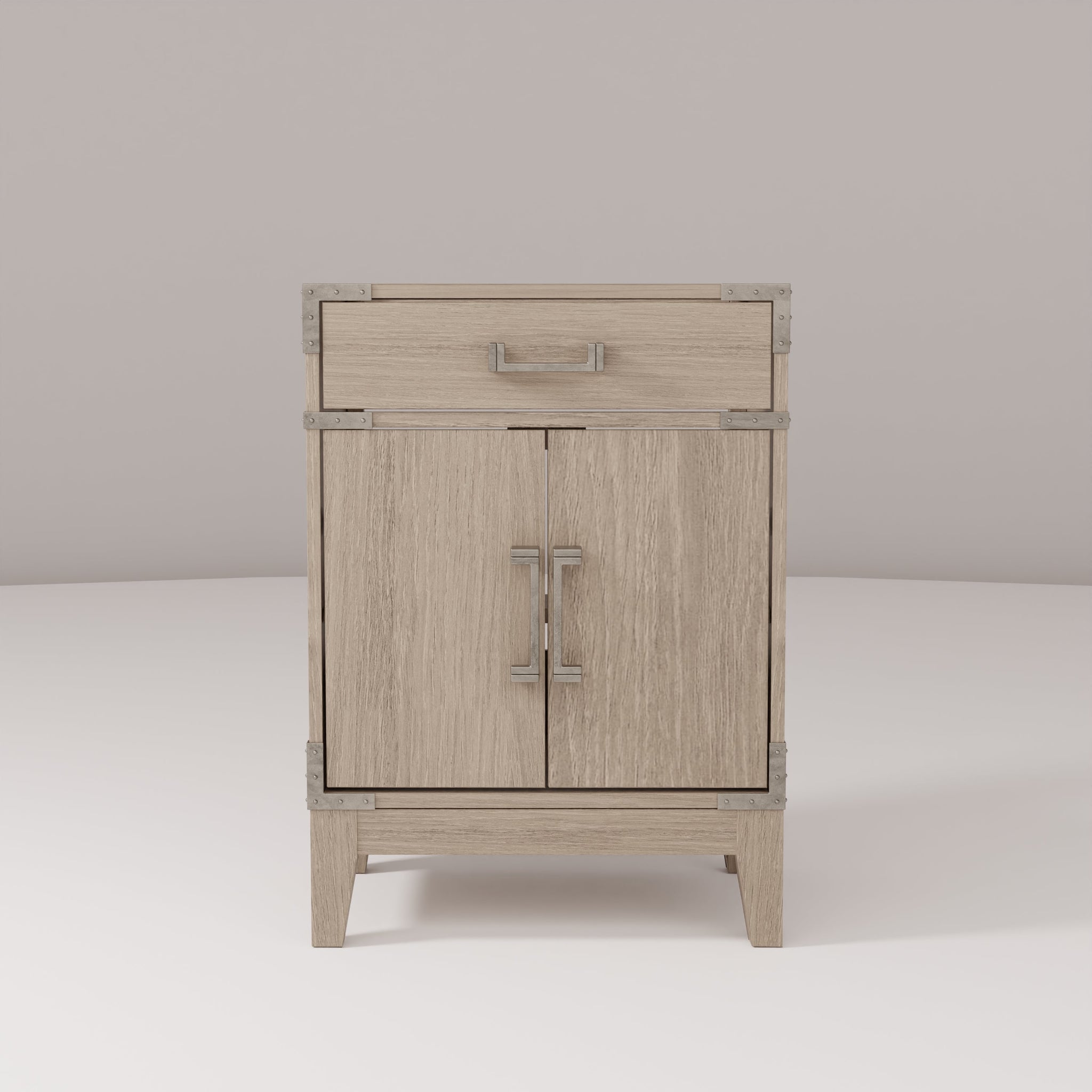 Laurel 24 in W x 18 in D Grey Oak Single Bath Vanity