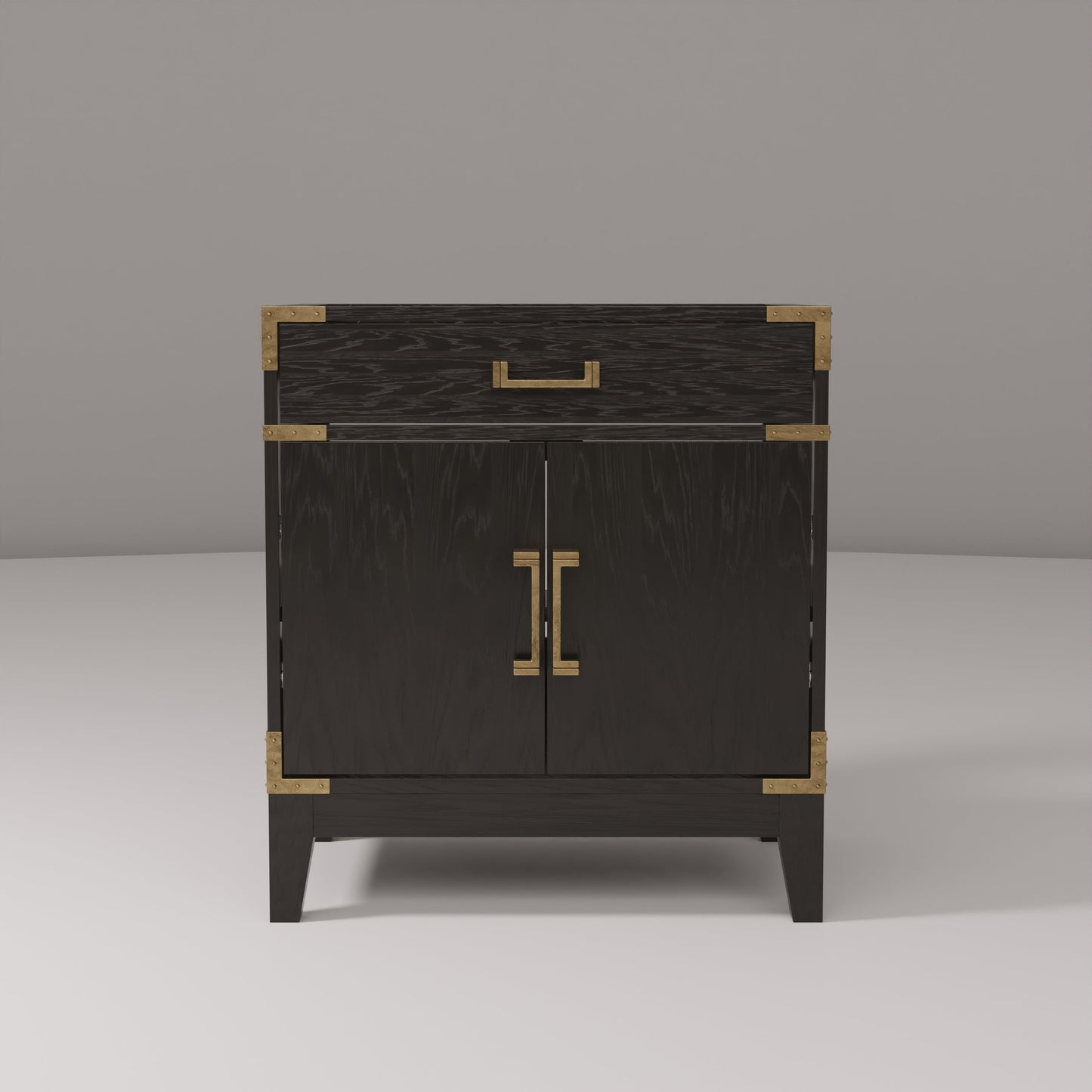 Laurel 30 in W x 22 in D Black Oak Single Bath Vanity