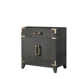 Laurel 30 in W x 22 in D Black Oak Single Bath Vanity