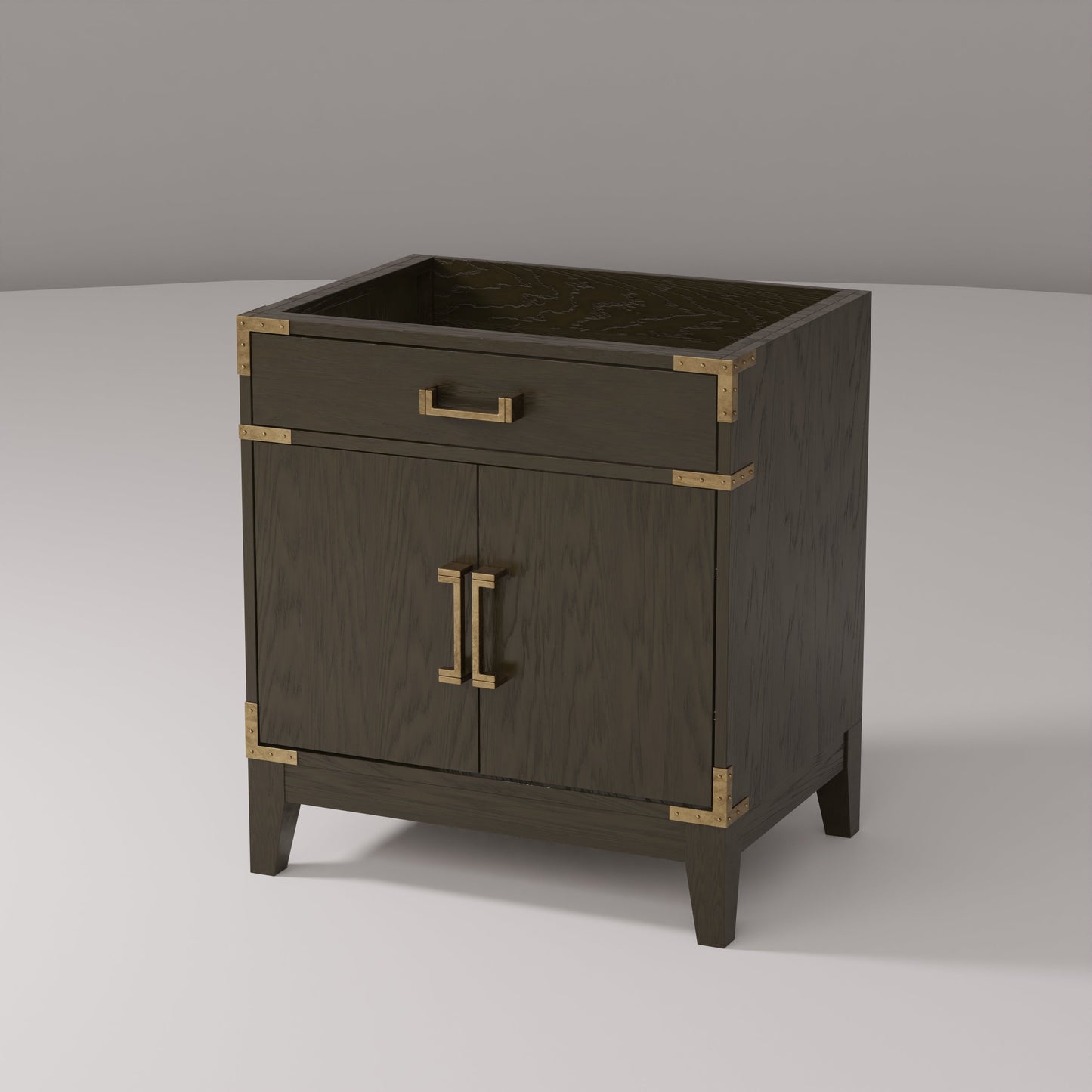 Laurel 30 in W x 22 in D Brown Oak Single Bath Vanity