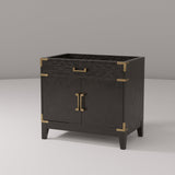 Laurel 36 in W x 22 in D Black Oak Single Bath Vanity
