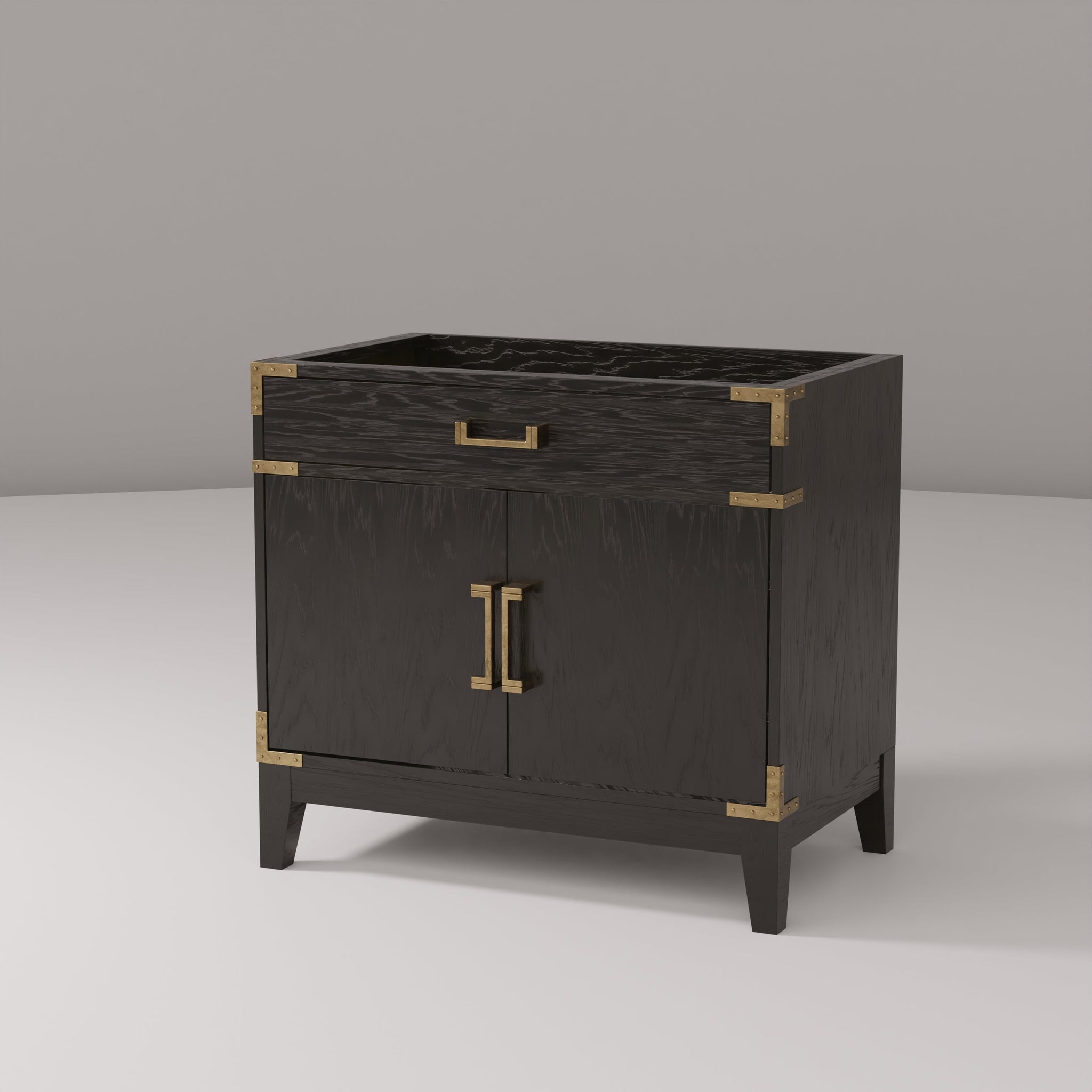 Laurel 36 in W x 22 in D Black Oak Single Bath Vanity