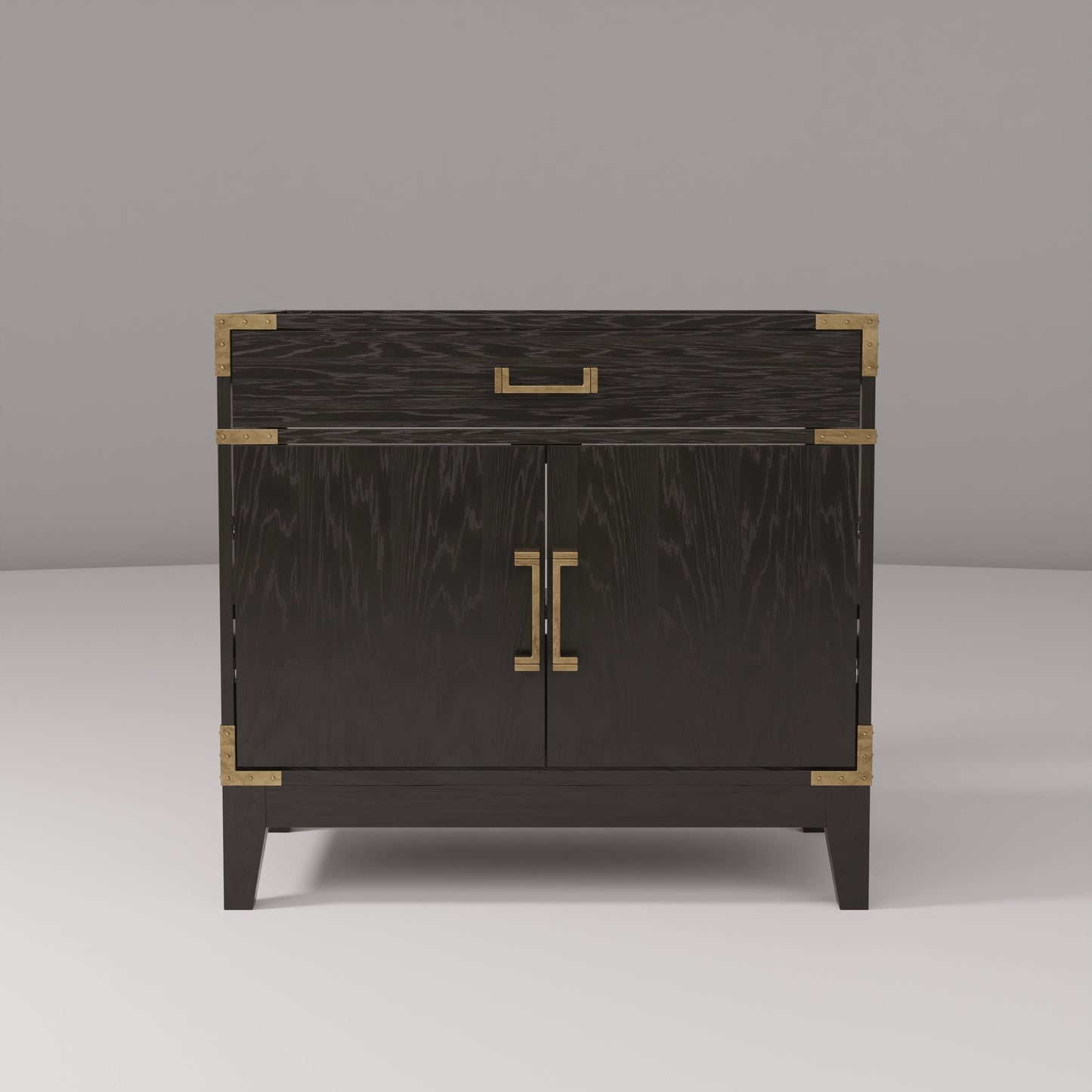 Laurel 36 in W x 22 in D Black Oak Single Bath Vanity