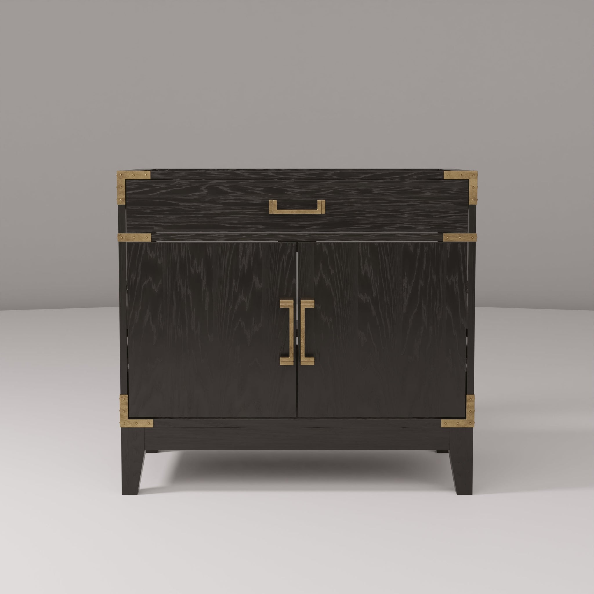 Laurel 36 in W x 22 in D Black Oak Single Bath Vanity