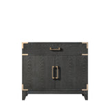 Laurel 36 in W x 22 in D Black Oak Single Bath Vanity