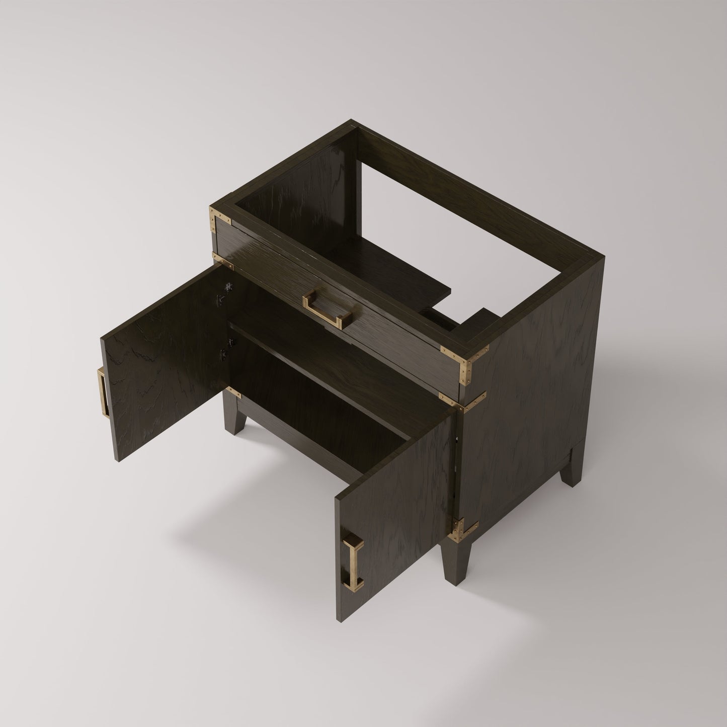 Laurel 36 in W x 22 in D Brown Oak Single Bath Vanity