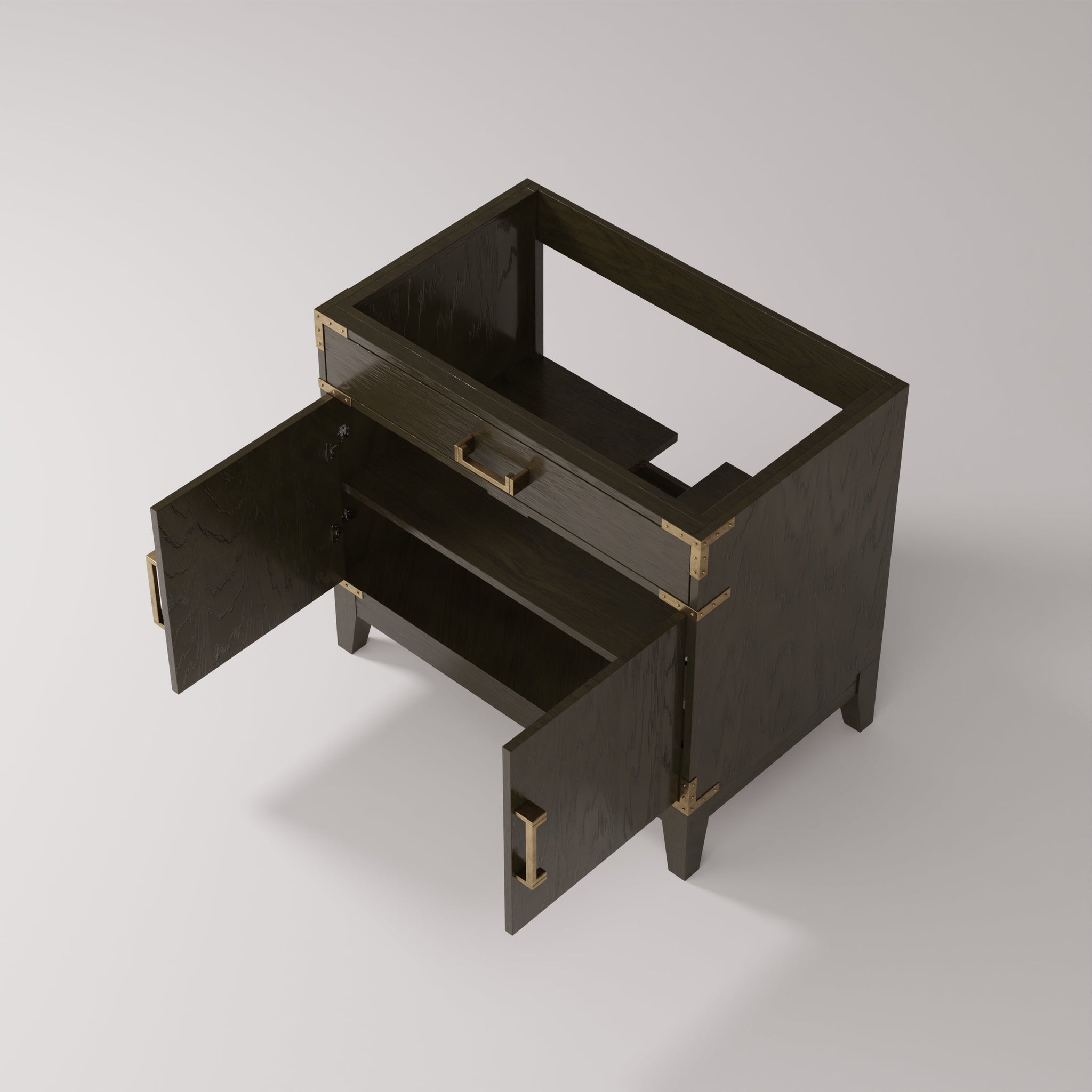 Laurel 36 in W x 22 in D Brown Oak Single Bath Vanity