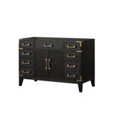 Laurel 48 in W x 22 in D Black Oak Single Bath Vanity