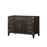 Laurel 48 in W x 22 in D Brown Oak Single Bath Vanity
