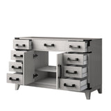 Laurel 48 in W x 22 in D White Oak Single Bath Vanity