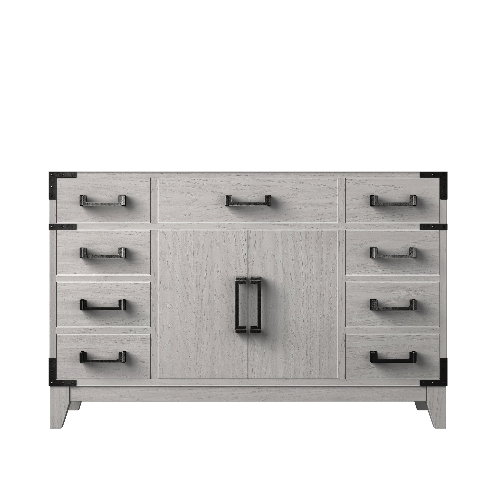 Laurel 48 in W x 22 in D White Oak Single Bath Vanity