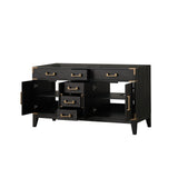 Laurel 60 in W x 22 in D Black Oak Double Bath Vanity