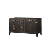 Laurel 60 in W x 22 in D Brown Oak Double Bath Vanity