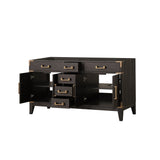 Laurel 60 in W x 22 in D Brown Oak Double Bath Vanity
