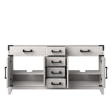 Laurel 60 in W x 22 in D White Oak Double Bath Vanity