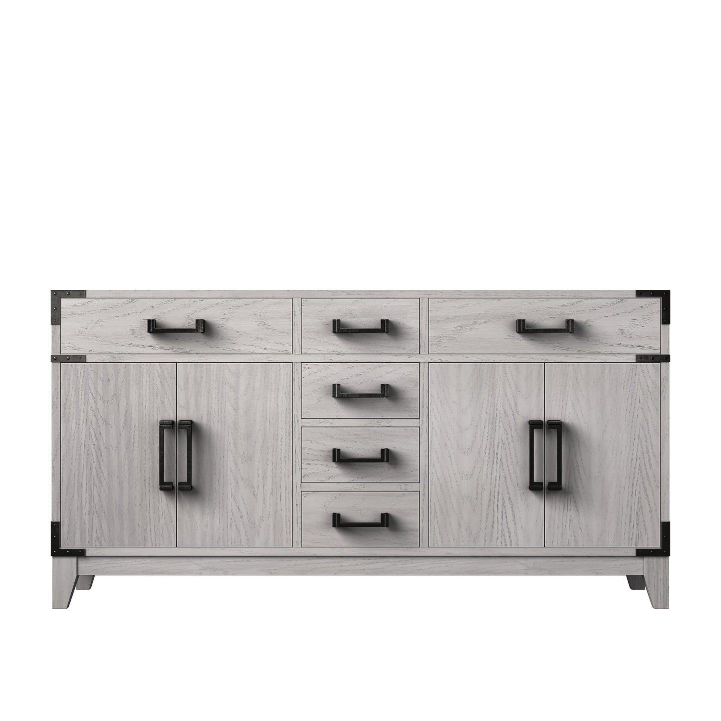 Laurel 60 in W x 22 in D White Oak Double Bath Vanity