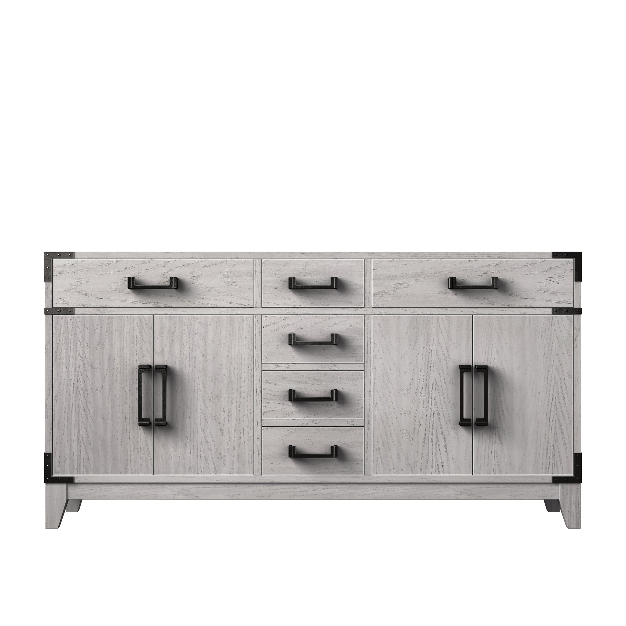 Laurel 60 in W x 22 in D White Oak Double Bath Vanity