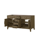 Laurel 60 in W x 22 in D Grey Oak Double Bath Vanity