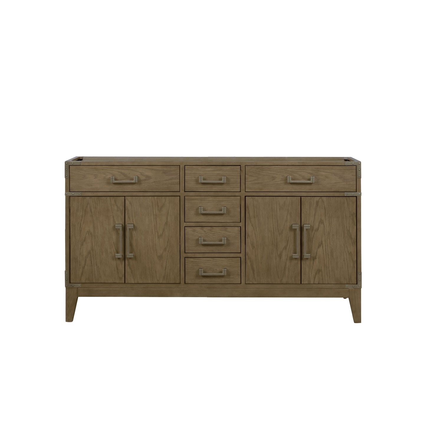 Laurel 60 in W x 22 in D Grey Oak Double Bath Vanity