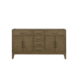 Laurel 60 in W x 22 in D Grey Oak Double Bath Vanity