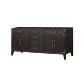 Laurel 72 in W x 22 in D Brown Oak Double Bath Vanity