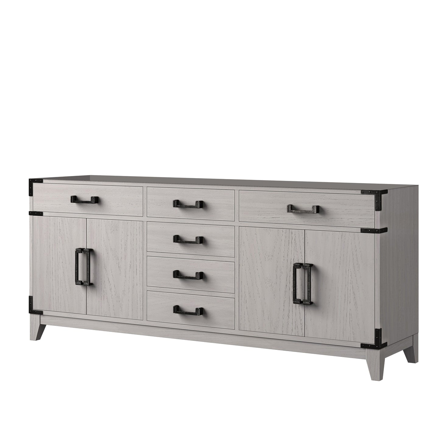 Laurel 72 in W x 22 in D White Oak Double Bath Vanity