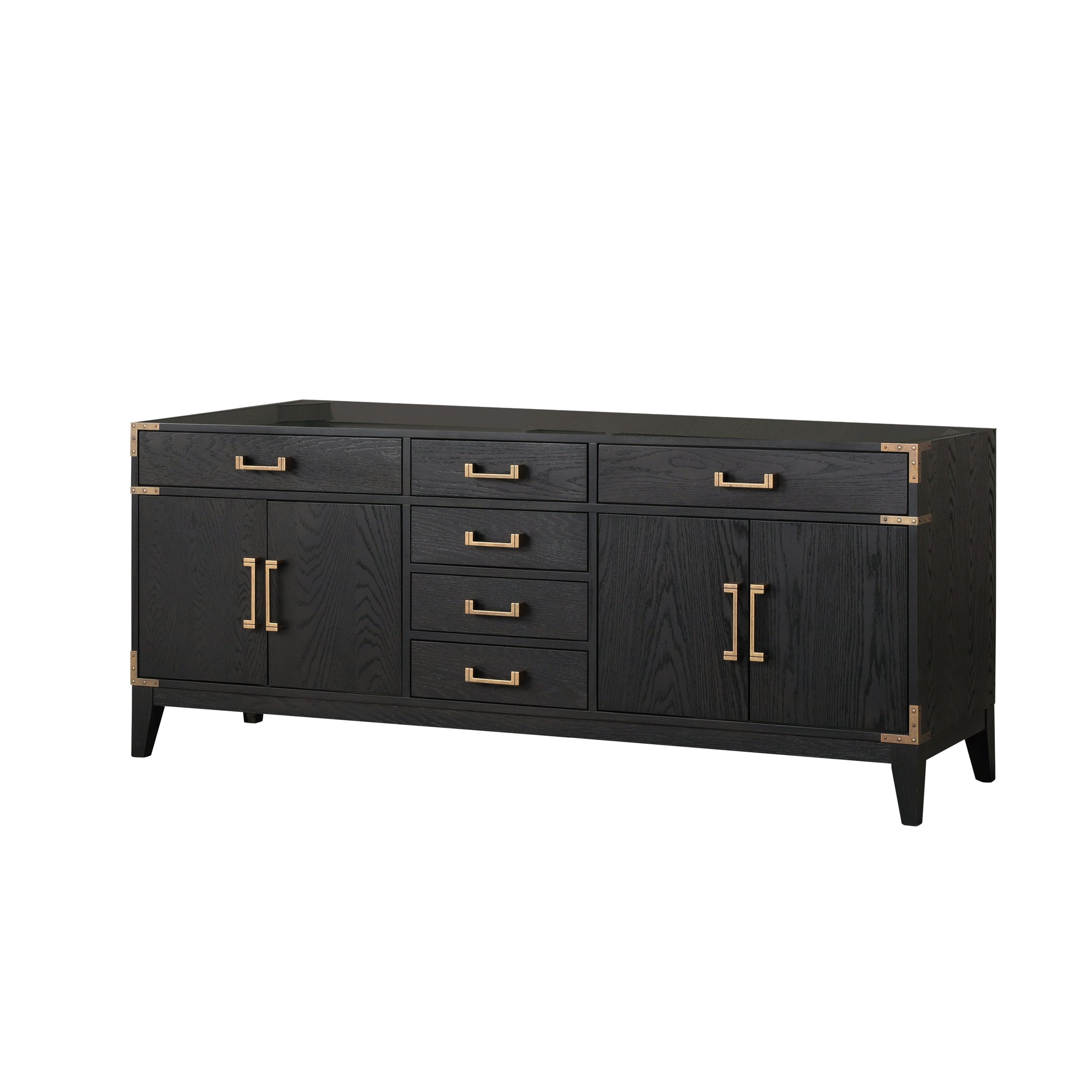 Laurel 80 in W x 22 in D Black Oak Double Bath Vanity