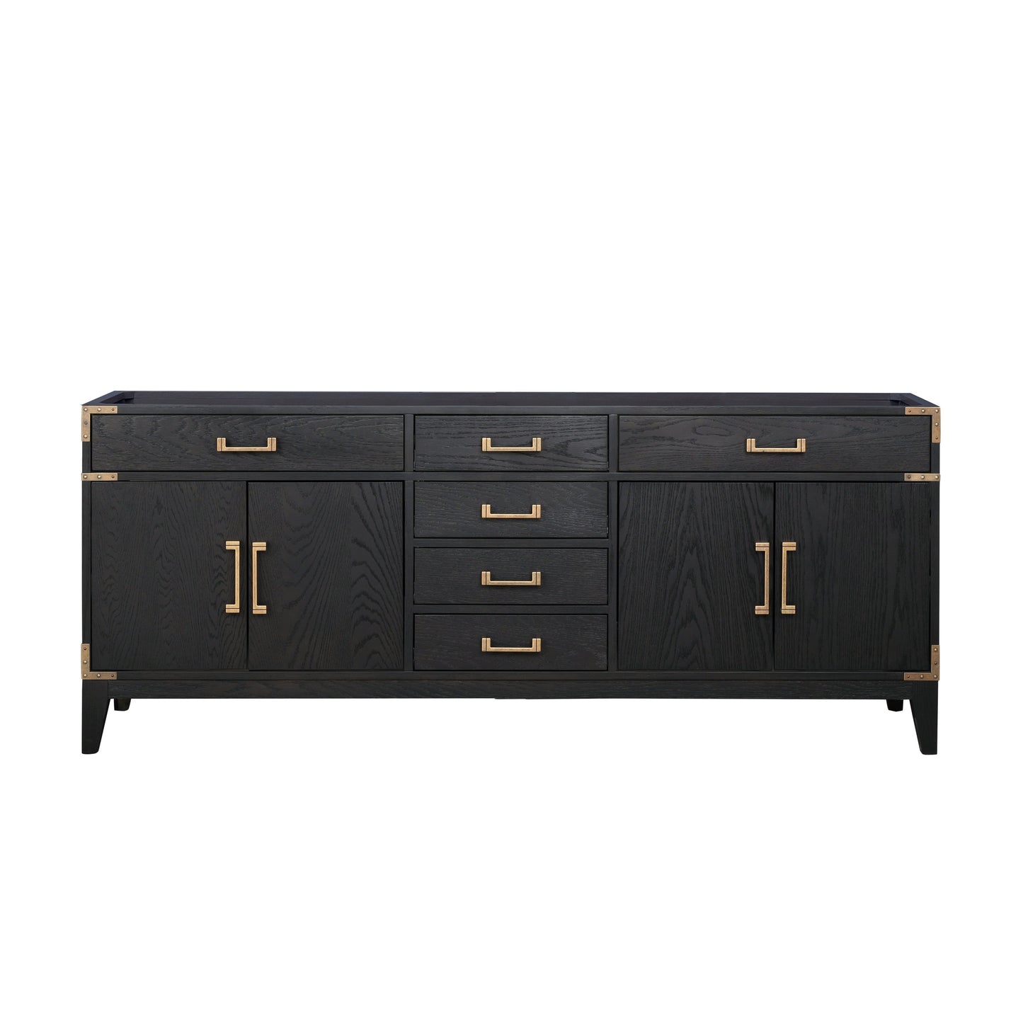 Laurel 80 in W x 22 in D Black Oak Double Bath Vanity