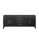 Laurel 80 in W x 22 in D Black Oak Double Bath Vanity