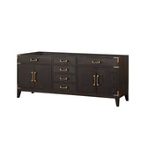 Laurel 80 in W x 22 in D Brown Oak Double Bath Vanity