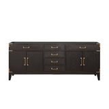 Laurel 80 in W x 22 in D Brown Oak Double Bath Vanity