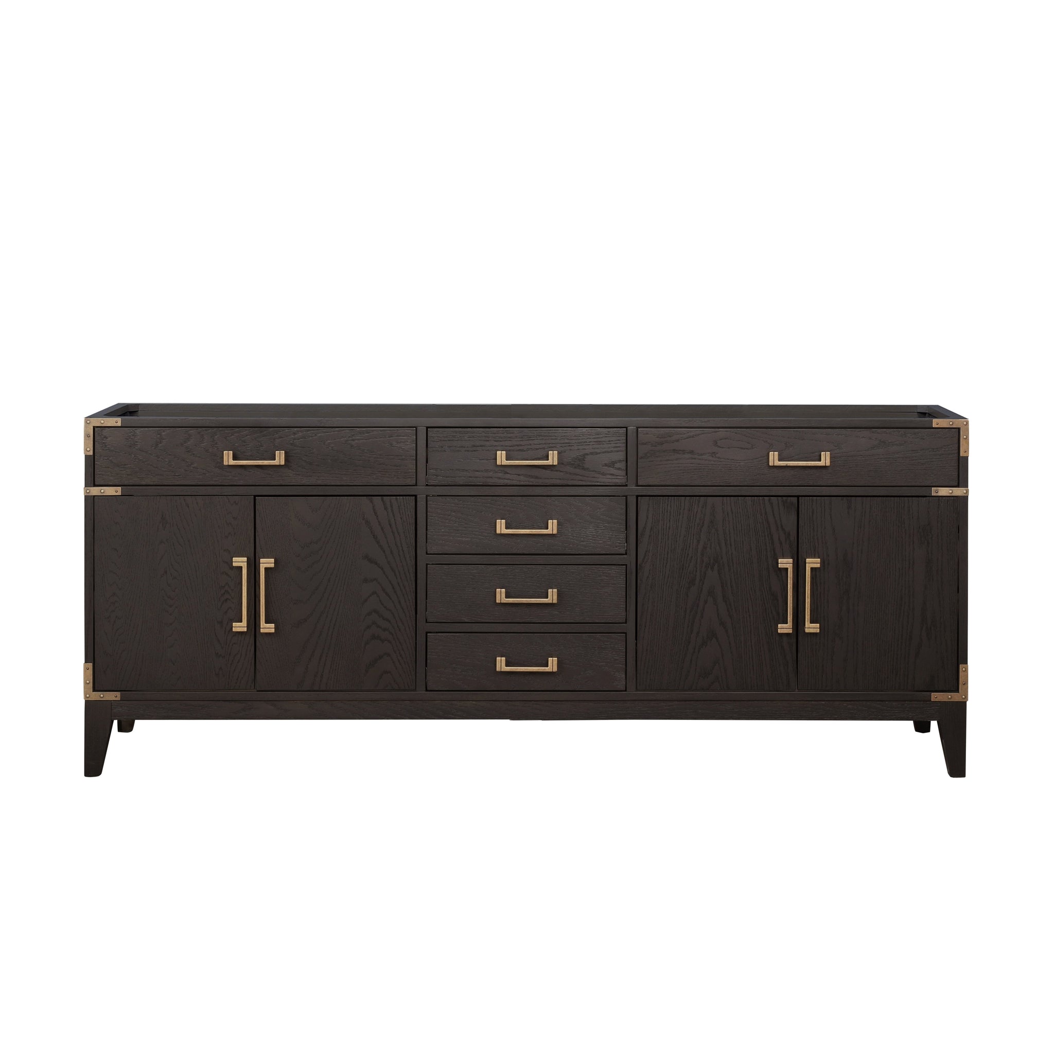 Laurel 80 in W x 22 in D Brown Oak Double Bath Vanity