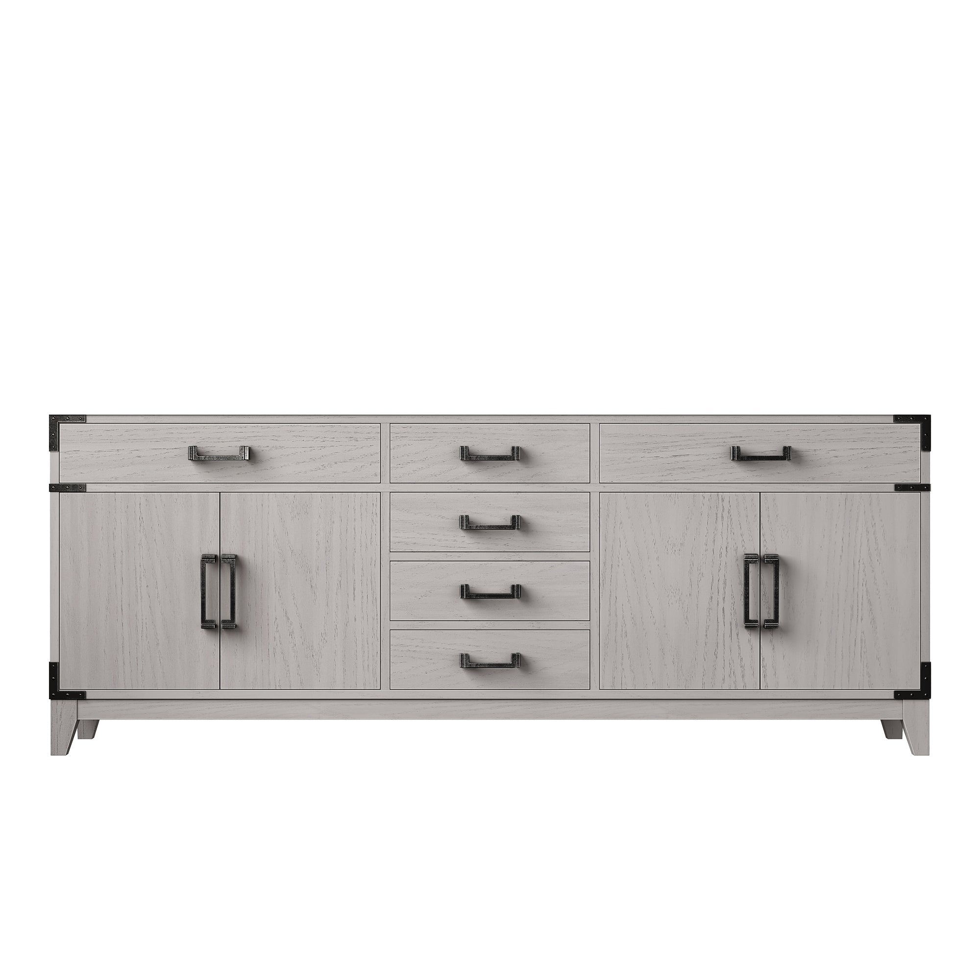 Laurel 80 in W x 22 in D White Oak Double Bath Vanity