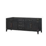 Laurel 84 in W x 22 in D Black Oak Double Bath Vanity