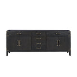 Laurel 84 in W x 22 in D Black Oak Double Bath Vanity