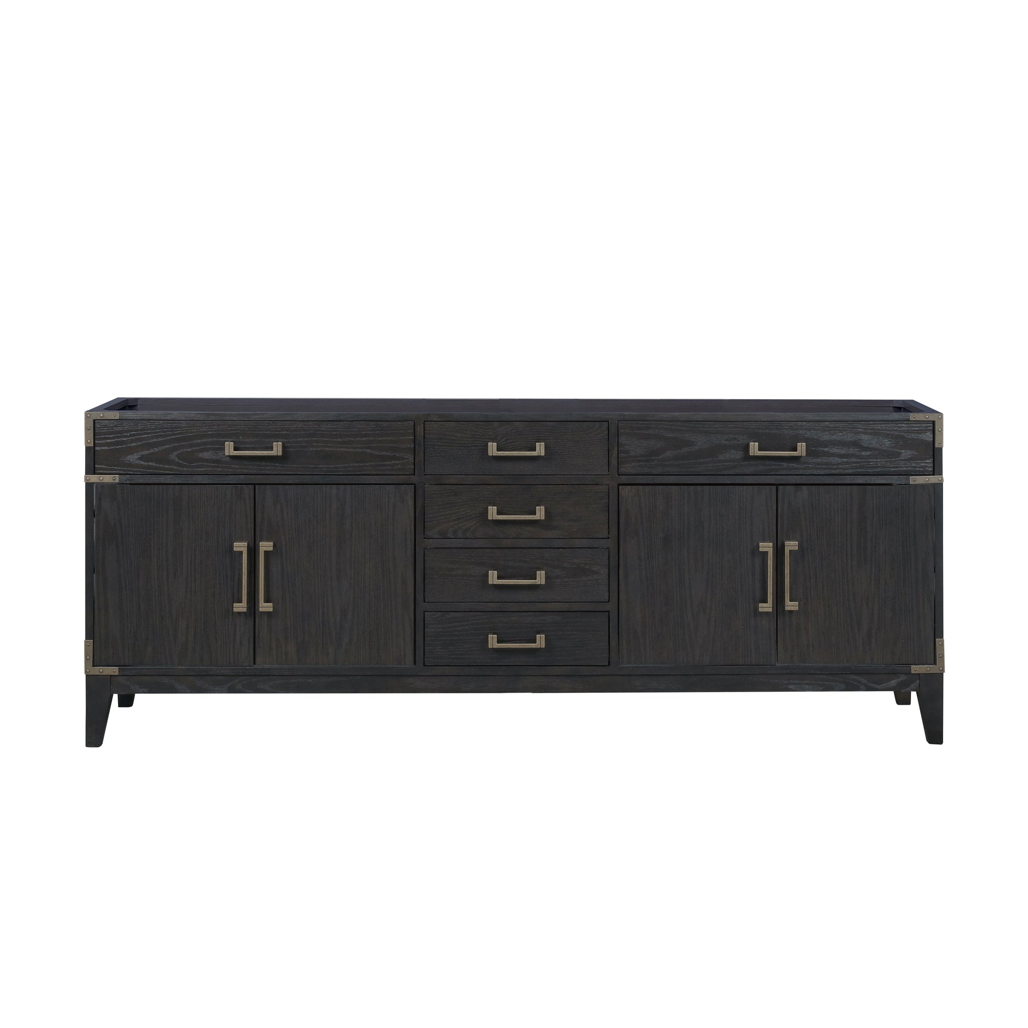 Laurel 84 in W x 22 in D Black Oak Double Bath Vanity
