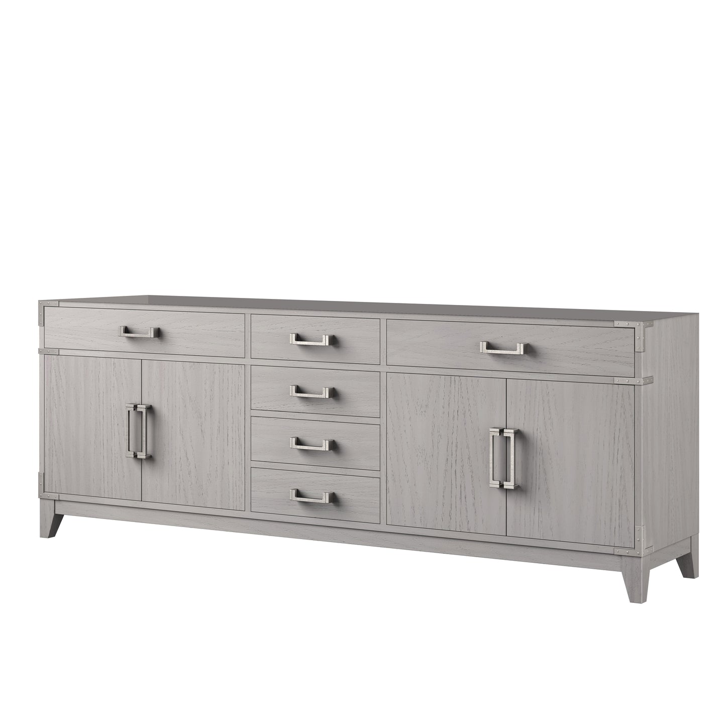 Laurel 84 in W x 22 in D White Oak Double Bath Vanity