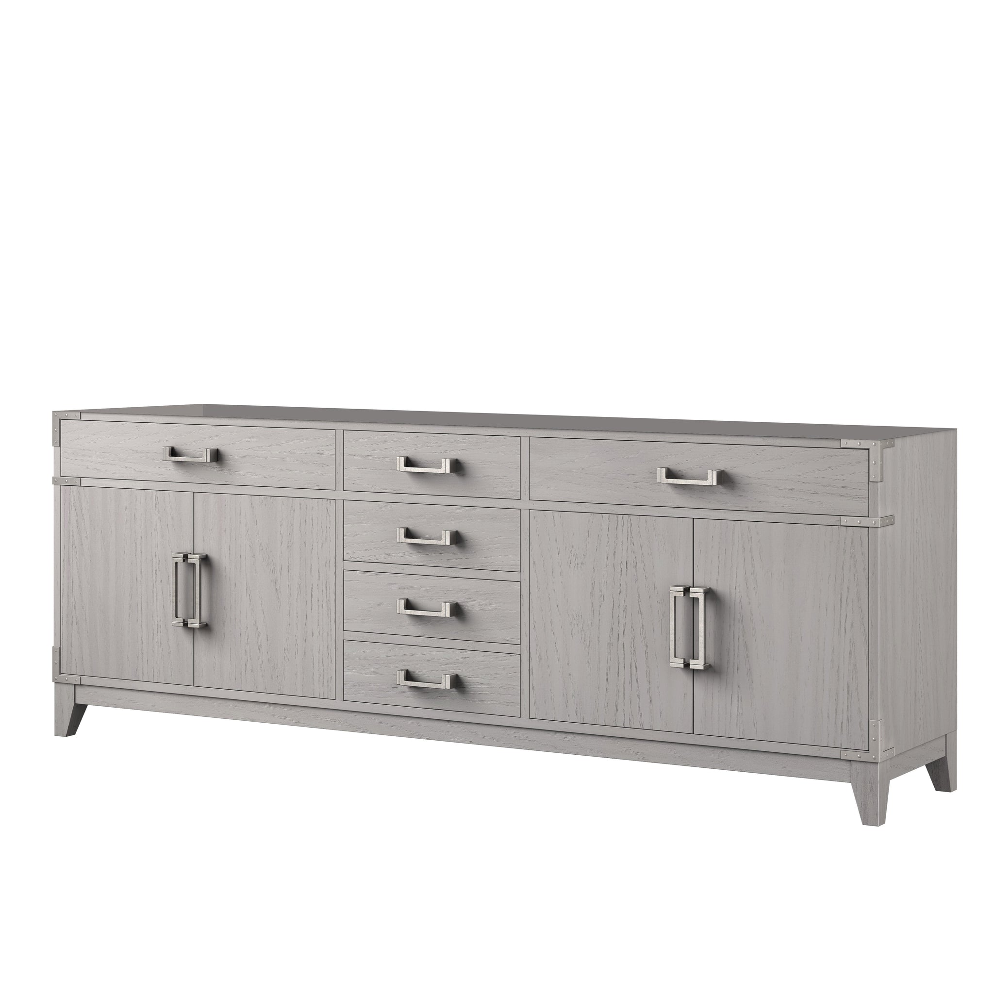 Laurel 84 in W x 22 in D White Oak Double Bath Vanity