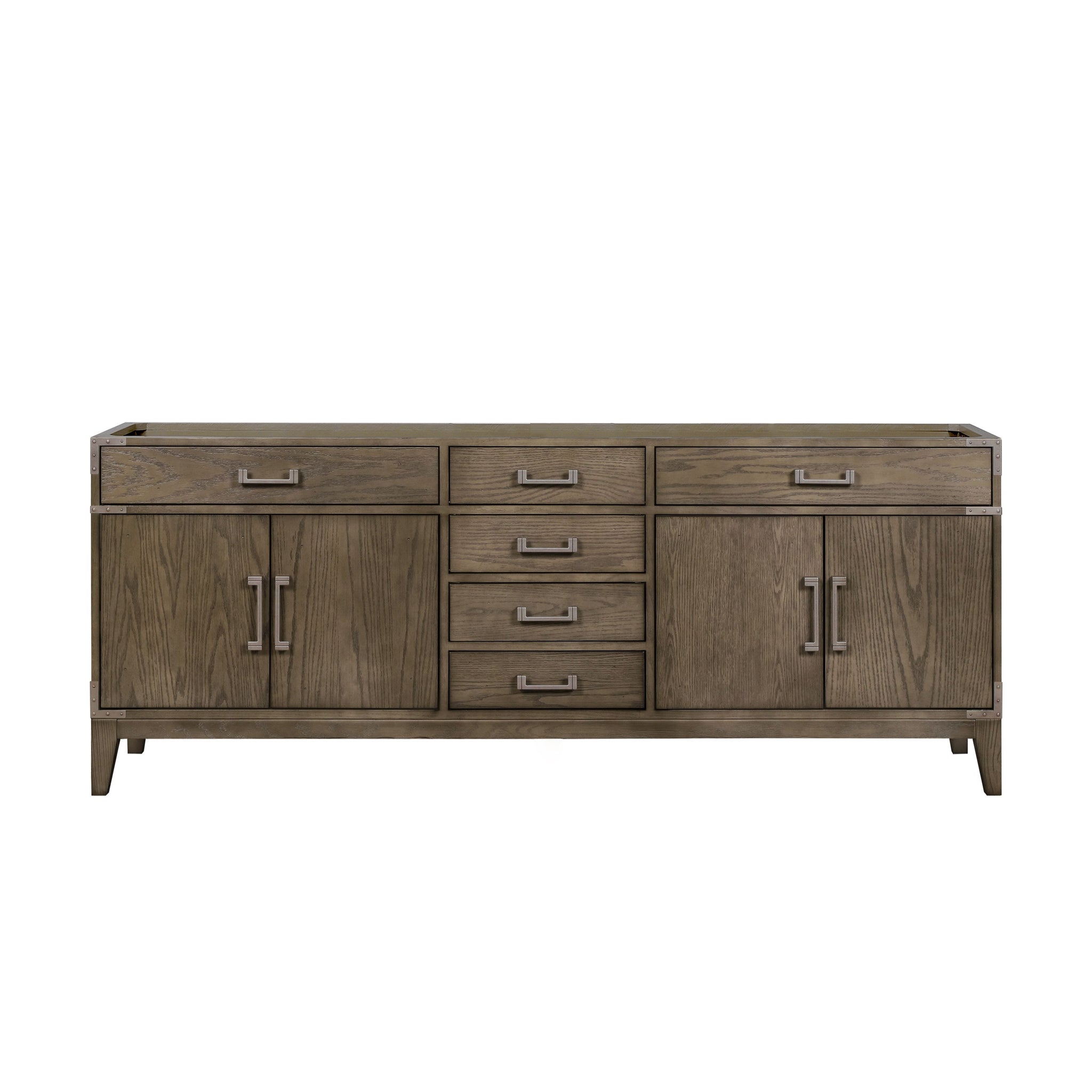Laurel 84 in W x 22 in D Grey Oak Double Bath Vanity