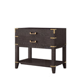 Norwalk 36 in W x 22 in D Brown Oak Single Bath Vanity