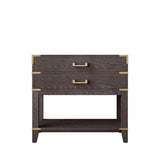 Norwalk 36 in W x 22 in D Brown Oak Single Bath Vanity