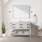 Norwalk 48 in W x 22 in D White Oak Single Bath Vanity